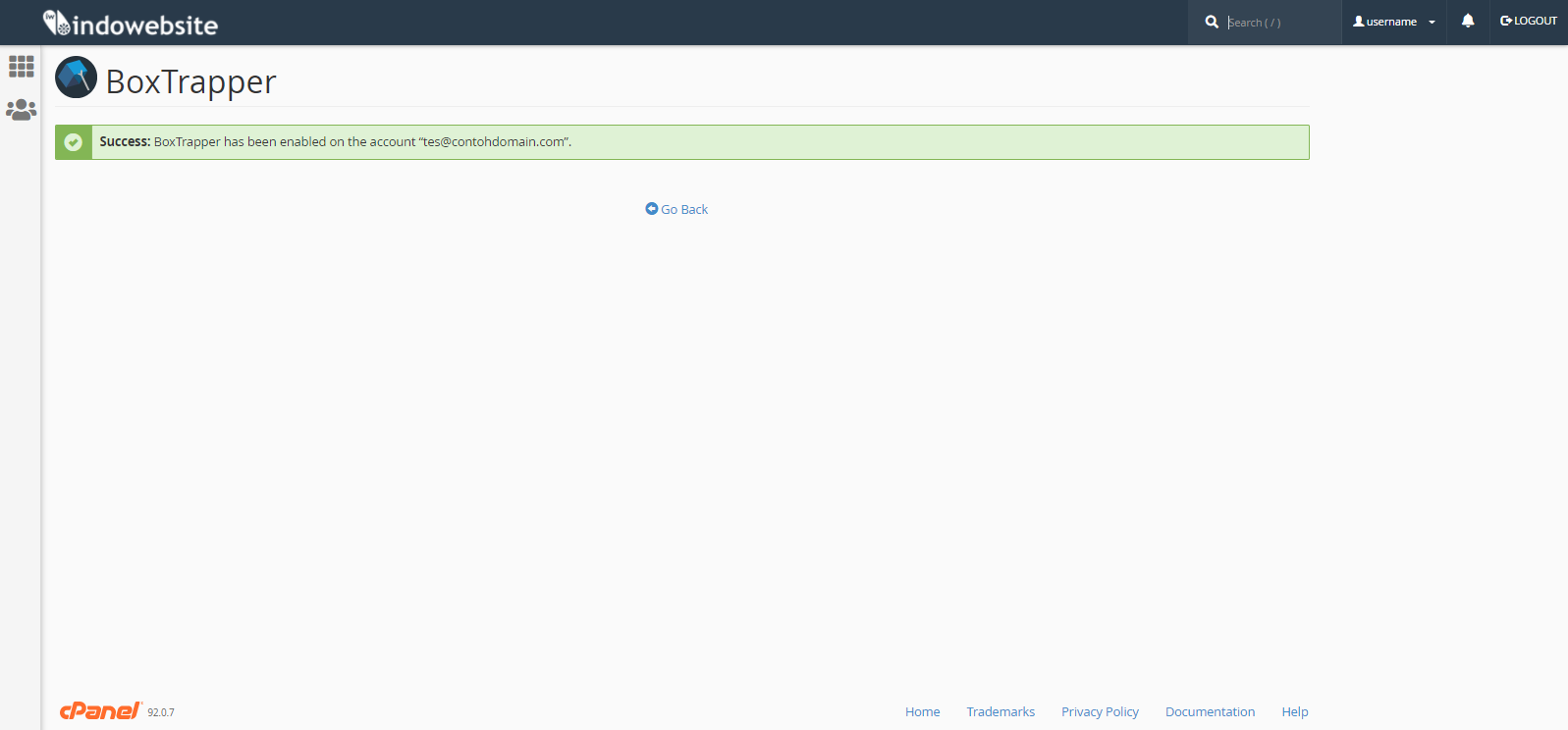 Box Trapper Berhasil Diaktifkan