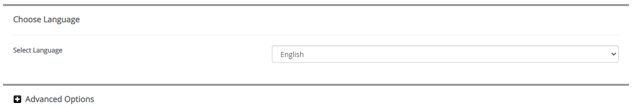 Choose Language Dolibarr