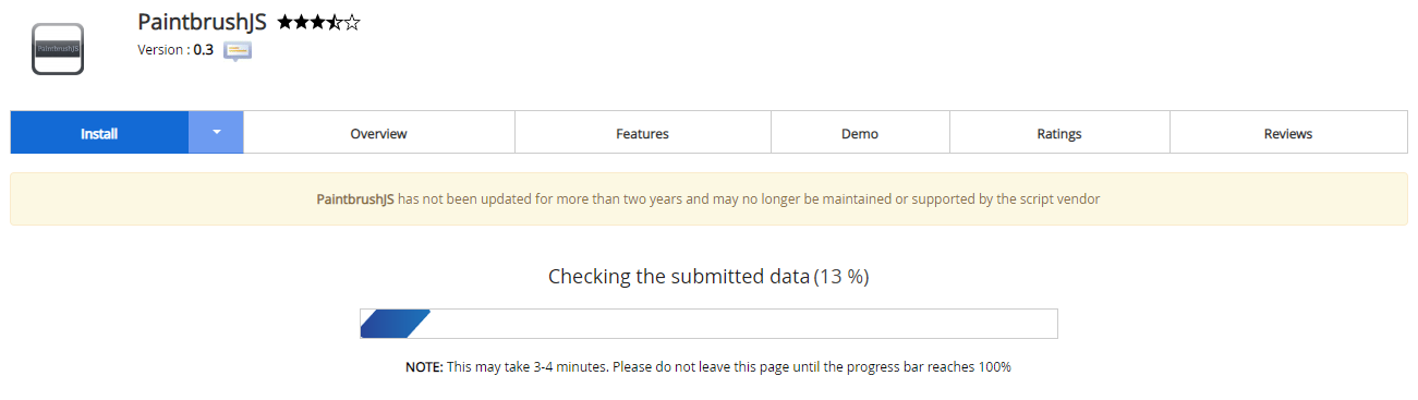 Proses Instalasi PaintbrushJS