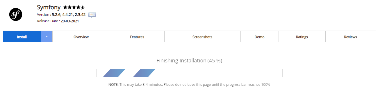 Proses Instalasi Symfony