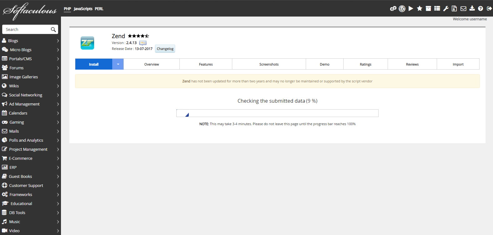 Proses Instalasi Zend