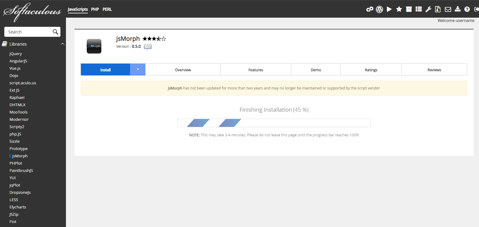 Proses Instalasi jsMorph