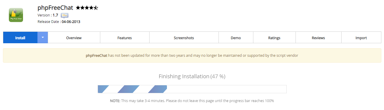 Proses Instalasi phpFreeChat