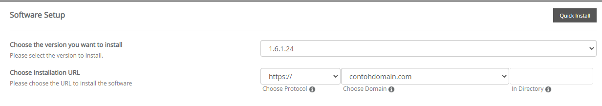 Software Setup Prestashop