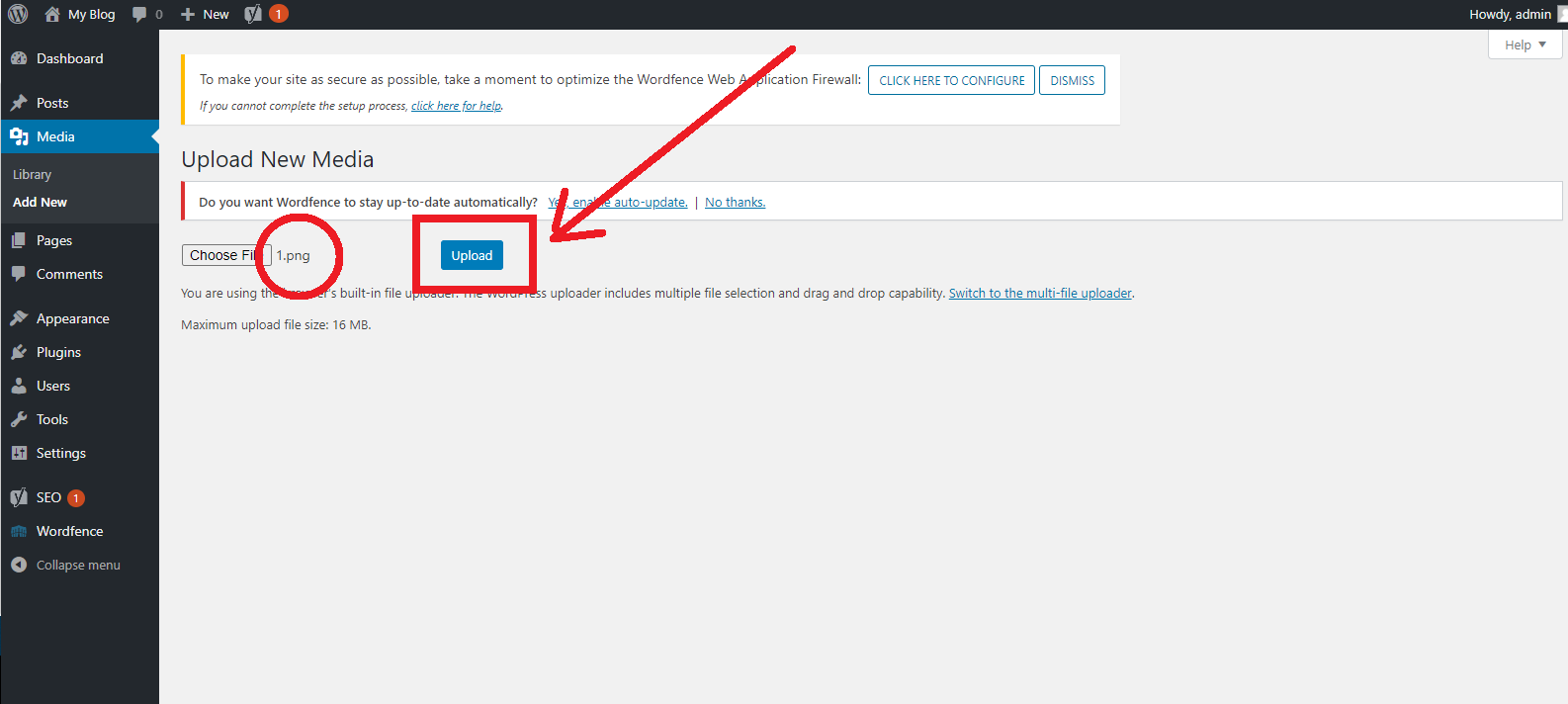 Upload File ke Wordpress