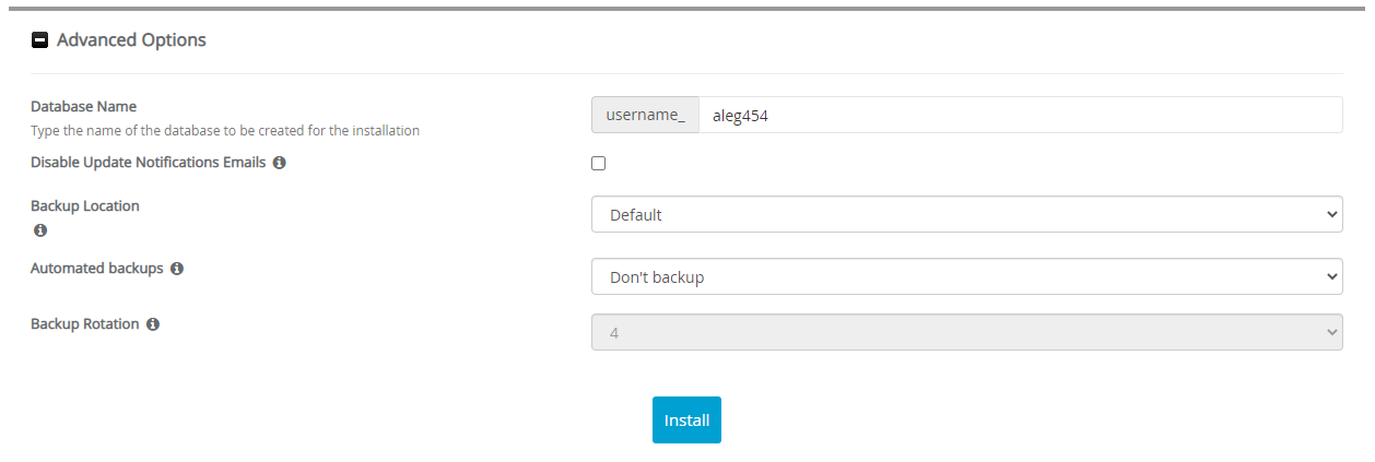 Advanced Options AlegroCart