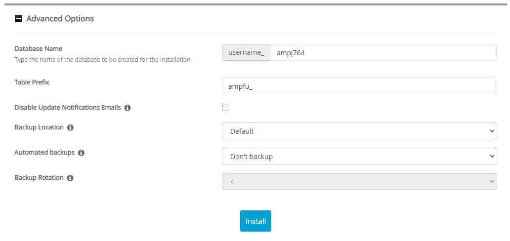 Advanced Options AmpJuke
