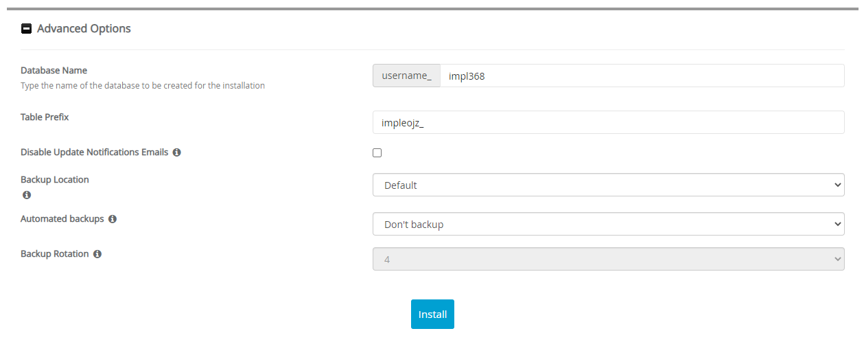 Advanced Options Impleo