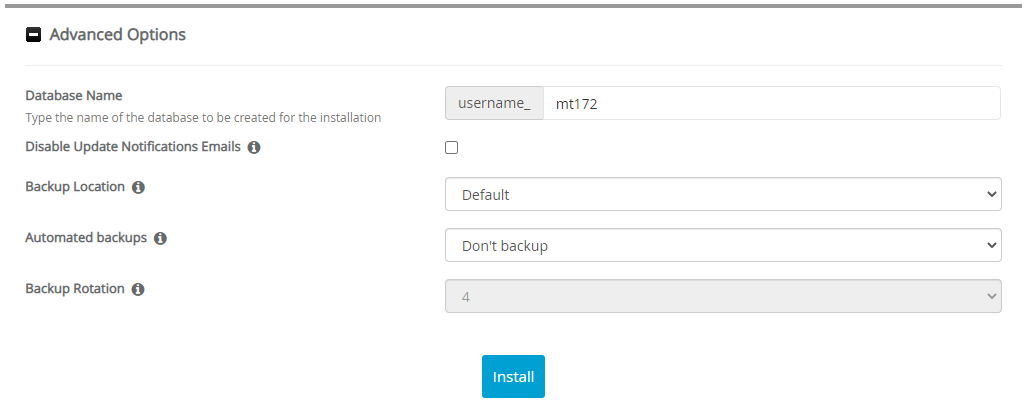 Advanced Options Movable Type