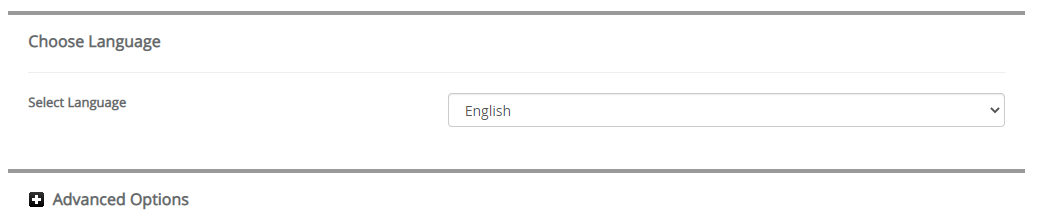 Choose Language Claroline