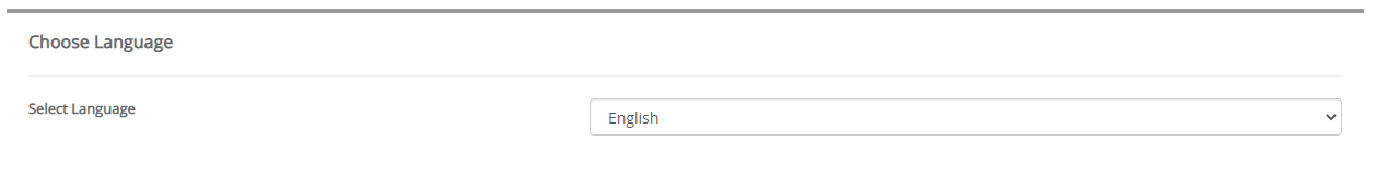 Choose Language MediaWiki