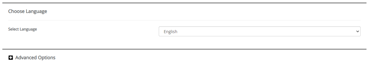Choose Language Moodle