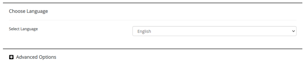 Choose Language Zenphoto