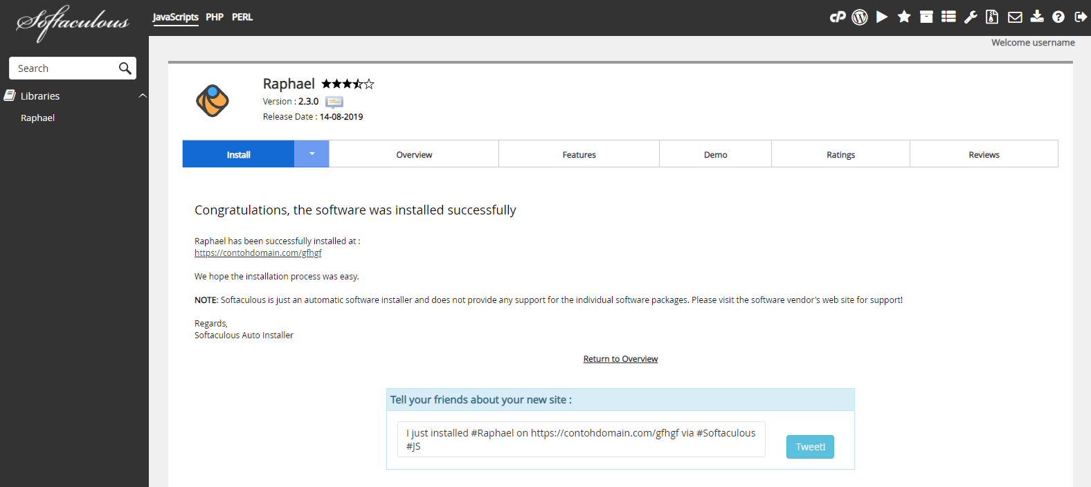 Instalasi Raphael Selesai