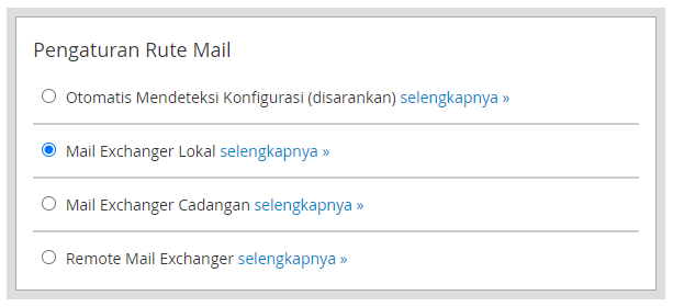 Kolom Pengaturan Email