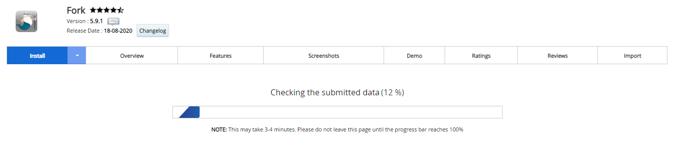 Proses Instalasi Fork