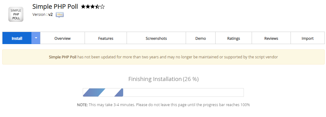 Proses Instalasi Simple PHP Poll