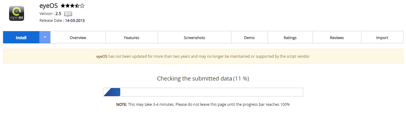 Proses Instalasi eyeOS