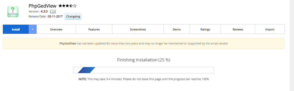 Proses Instalasi phpGedView