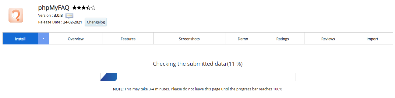 Proses Instalasi phpMyFAQ