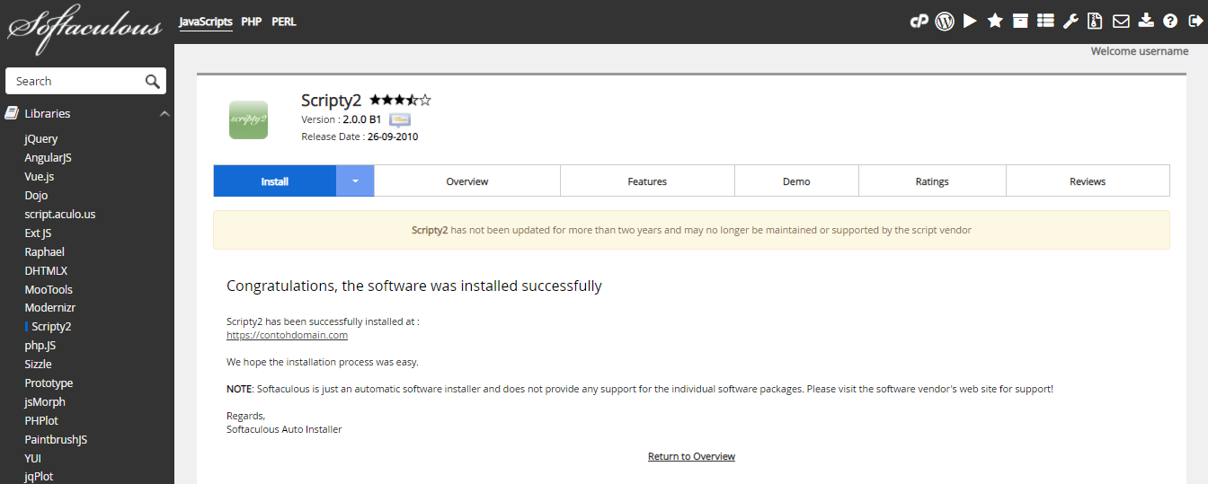 Scritpy2 Berhasil Diinstall