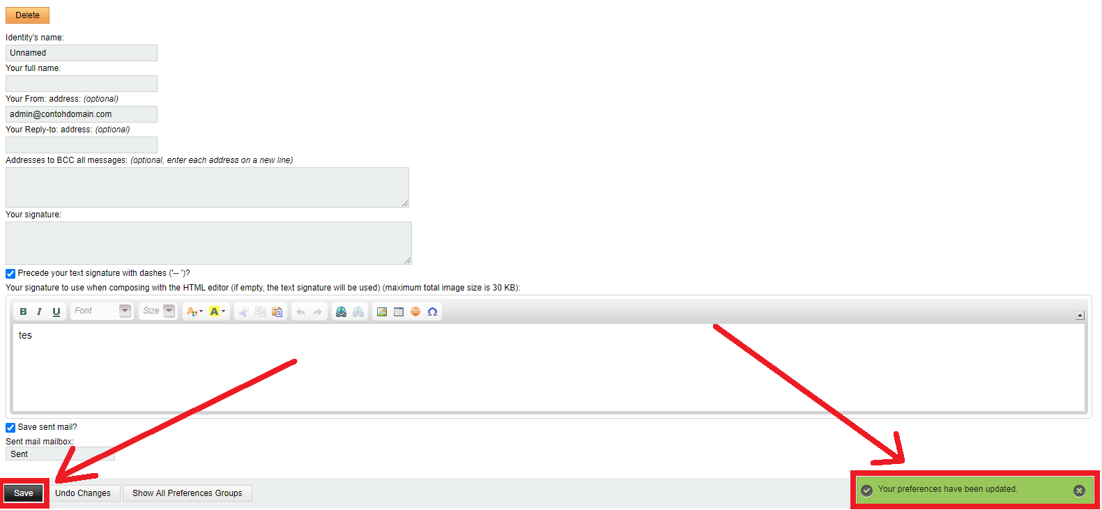 Signature Berhasil Ditambahkan