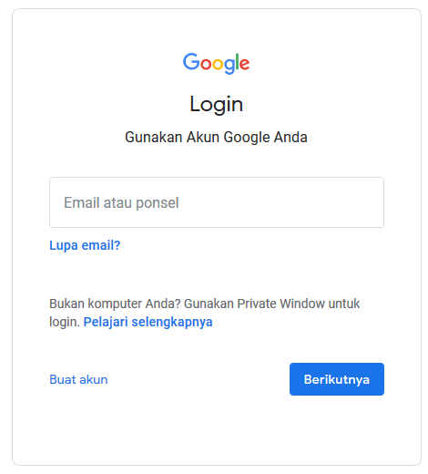 Login Google