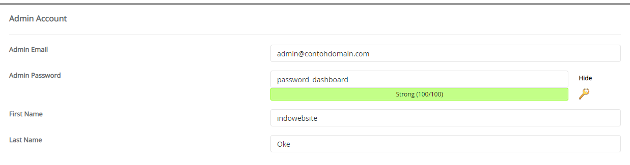 Admin Account Prestashop
