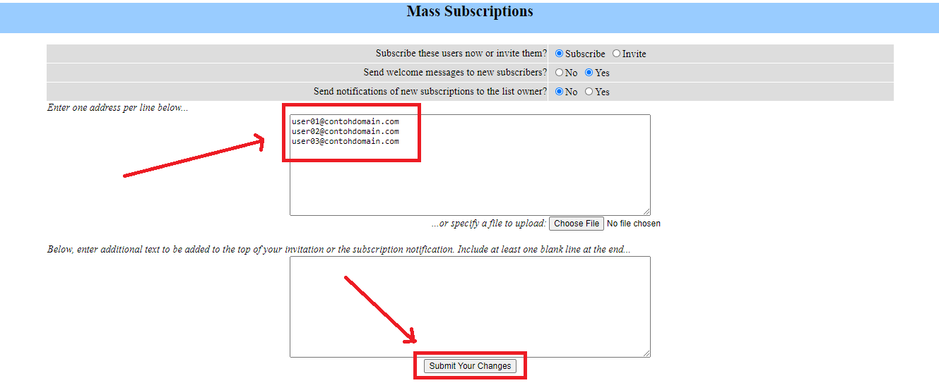 Anggota yang Ditambahkan pada Mailing List