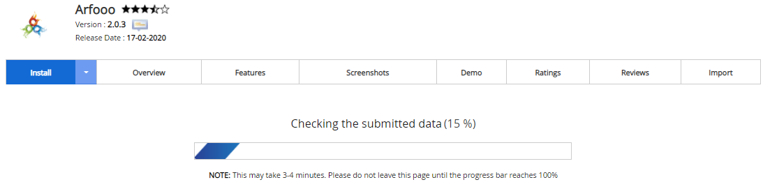Proses Instalasi Arfooo