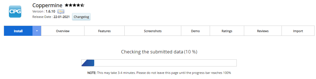 Proses Instalasi Coppermine