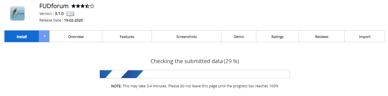 Proses Instalasi FUDforum