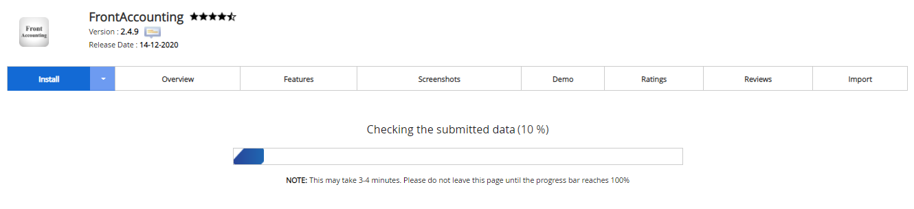 Proses Instalasi FrontAccounting