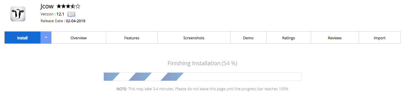 Proses Instalasi Jcow