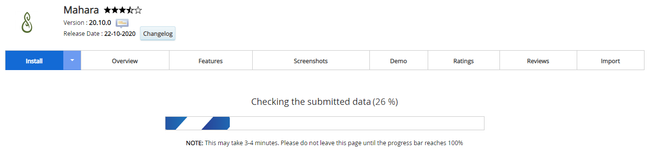 Proses Instalasi Mahara