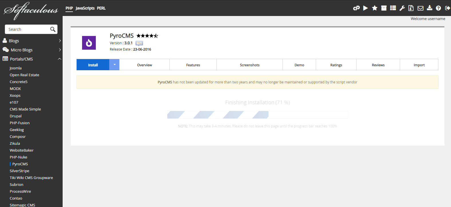 Proses Instalasi PyroCMS