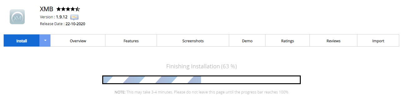 Proses Instalasi XMB
