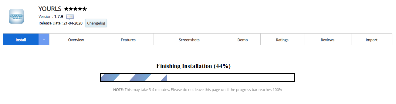 Proses Instalasi YOURLS