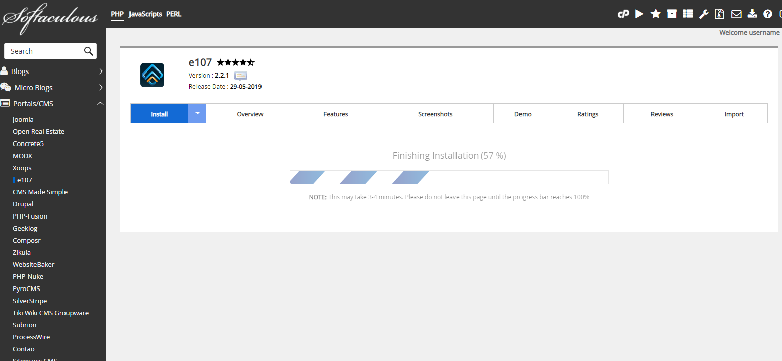 Proses Instalasi e107