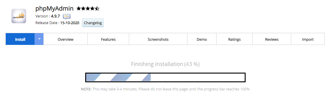 Proses Instalasi phpMyAdmin