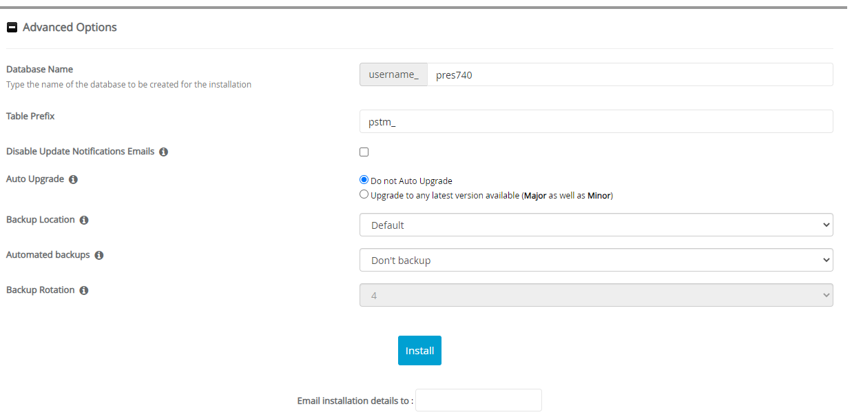 Advanced Options Prestashop
