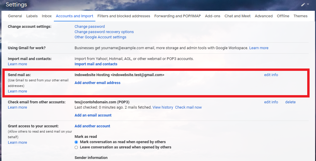 Email Terintegrasi ke Gmail