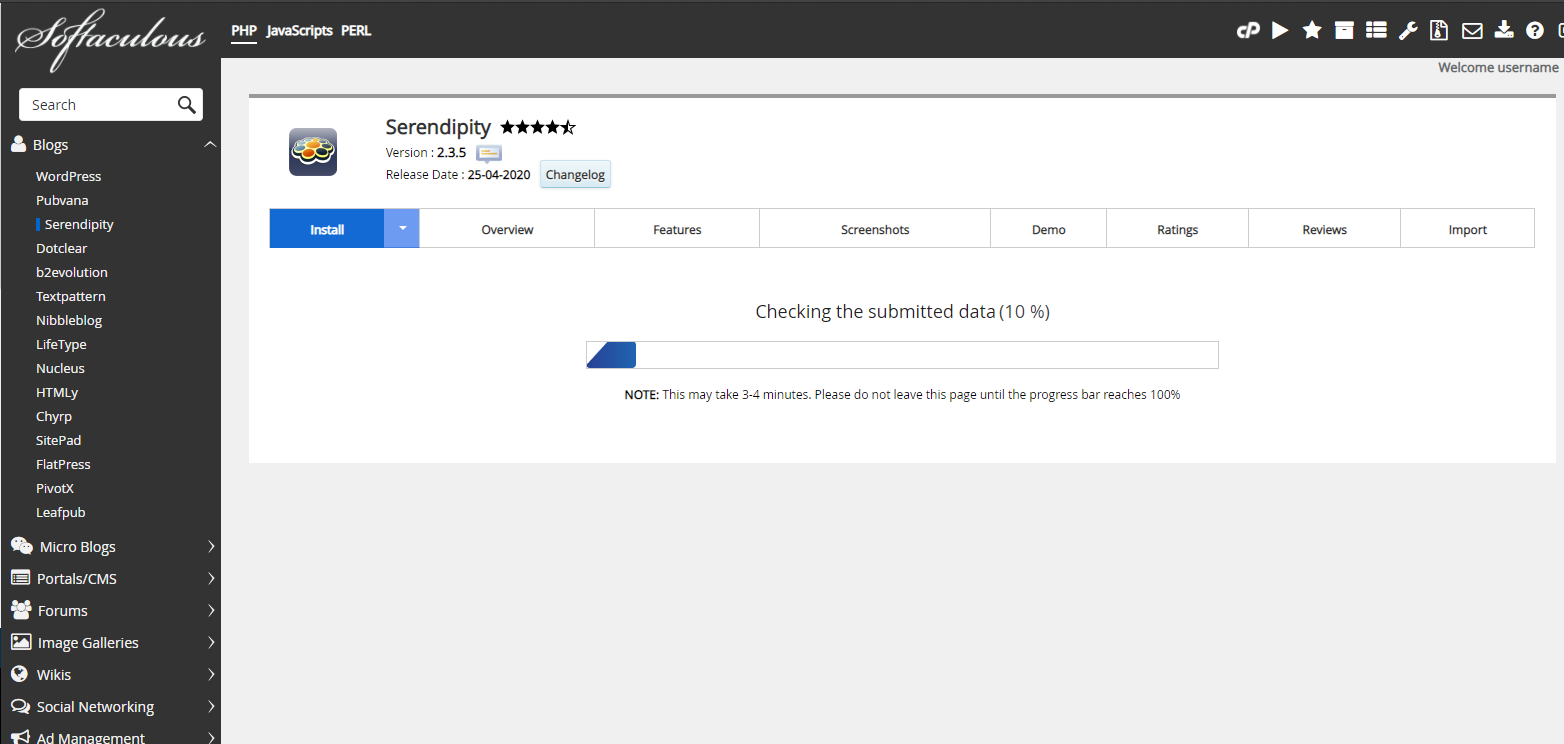 Porses Instalasi Serendipity