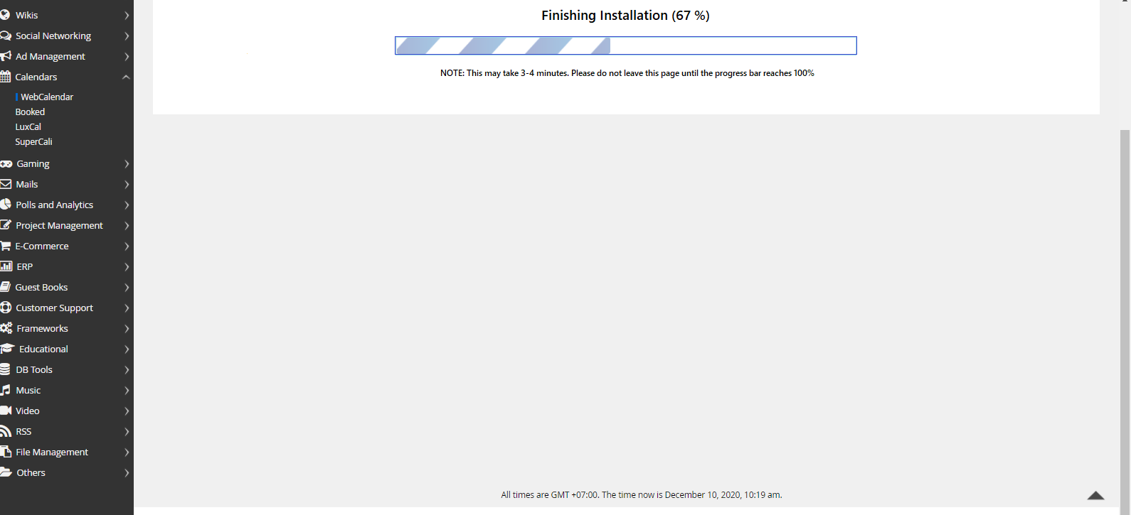 Proses Insalasi WebCalendar