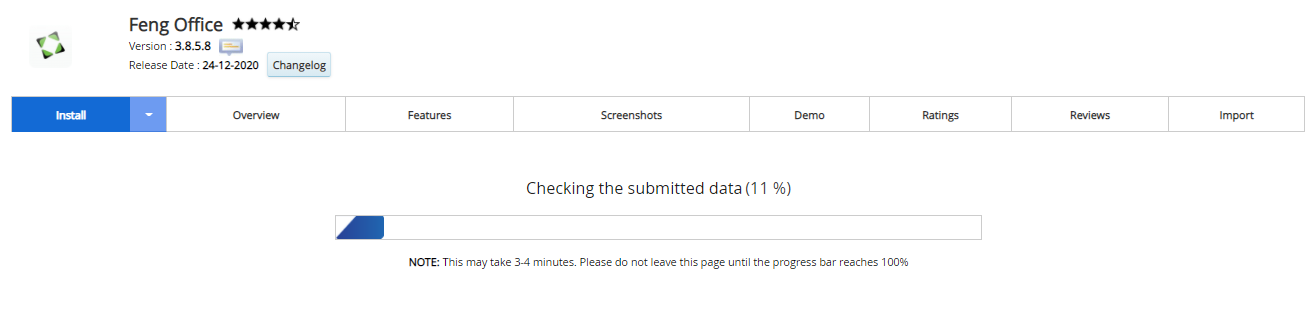 Proses Instalasi Feng Office