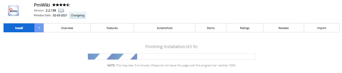 Proses Instalasi PmWiki