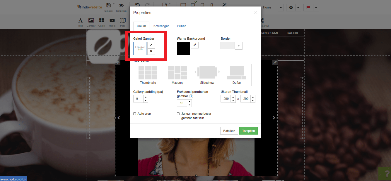 Ubah Gambar Slide Show