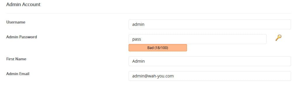 Admin Account PHPWeby