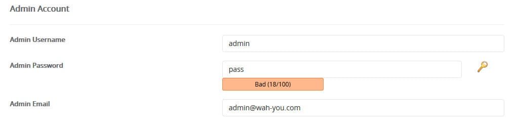 Admin Account Trellis