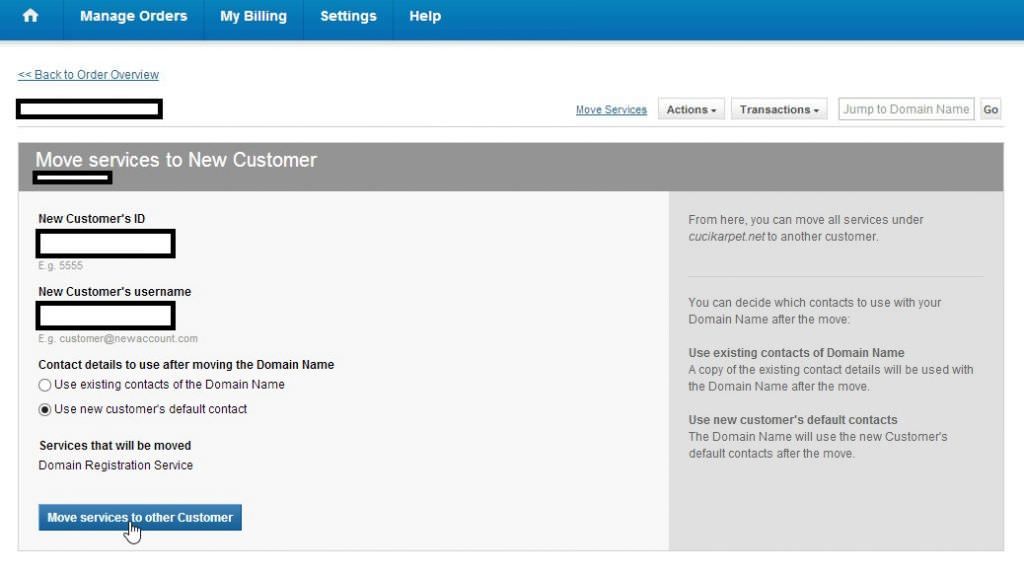 Cara Move Service Domain